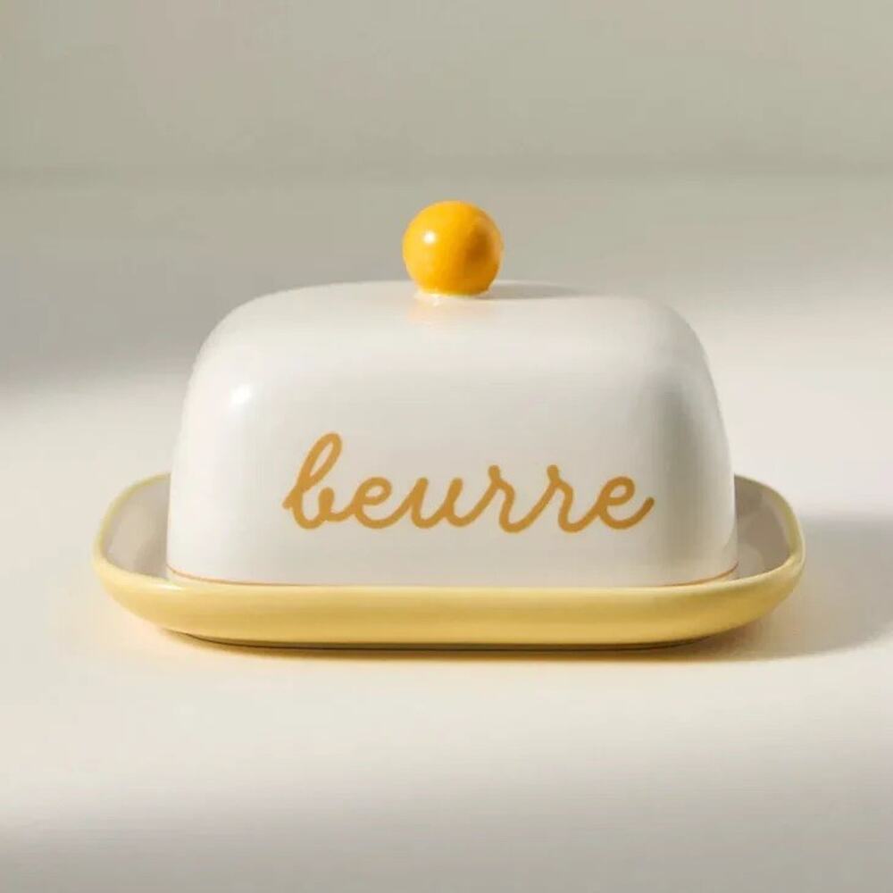 Anthropologie Cafe Violette Butter Dish NIB